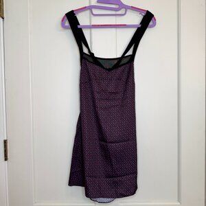Intimately Free People All Mine Printed Mini Dress Black Purple Size XS NWT